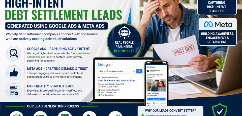 Debt settlement lead generation with Google Ads